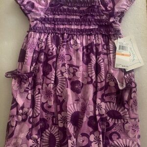 Charming Purple Floral Kids Dress